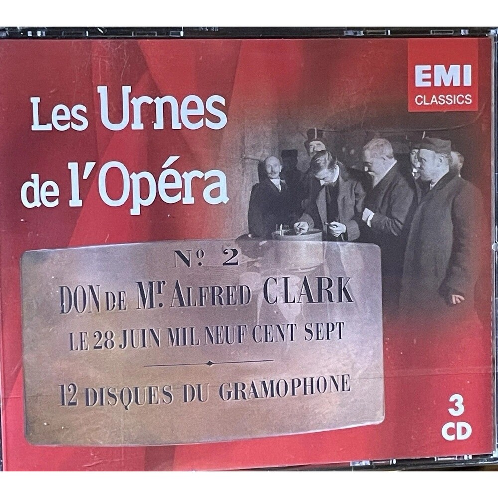 Les Urnes de l'Opéra 1907-1912 EMI Classics Historical Opera 3-CD Box Set
